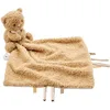 Image de Nattou Doudou Ourson avec Fixation pour tétine - 27 x 27 cm - 100% Polyester - Marron