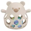 Image de Nattou Hochet en Silicone avec Balle, Ours, Environ 11 cm, Vegan, Silicone, Argile