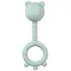 Image de Hochet ours en silicone Vert pastel