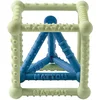Image de Nattou Cube en Silicone avec Pyramide, Set à 2 pièces, pour Saisir et Mordre, sans BPA, Ø 10 cm + 8 cm, Silicone, vert/bleu