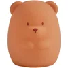 Image de Nattou Veilleuse Ours LED en silicone, 2 niveaux de Luminosité, sans BPA, 12 cm, Végétalien, Silicone, Marron