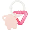 Image de Nattou Anneau de Dentition Réfrigérant en Silicone, Éléphant, Rempli d'Eau, Sans BPA, 13,5 x 10,5 x 15 cm, Silicone, Rose/Blanc