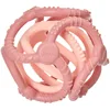 Image de Nattou Lot de 2 Balles en Silicone, Pour Saisir et Mâchouiller, Sans BPA, Ø 10 cm + 7 cm, Silicone, Vieux Rose/Rose Clair