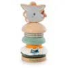 Image de LILLIPUTIENS - Pyramide à empiler pour Enfants Joe Le Dragon - Jouet éducatif en Bois et Tissu - Empilement créatif de pièces Multicolores - Développement motricité Fine - Dès 12 Mois - 83472