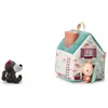 Image de Lilliputiens, Maisons du Loup et 3 Petits Cochons, Jouet en Tissu | Jeu d’Imitation Enfant avec 3 Maisons et 4 Personnages, Cheminée pour Glisser le Loup, Motricité Fine, Dès 18 Mois