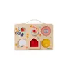 Image de LILLIPUTIENS - Panneau d'Activité Ferme - Busy Board pour Bébé - Pousse, Tire, Tourne et Glisse pour des Aventures à la Ferme - Valisette Pratique à Transporter - Dès 18 Mois - 83508