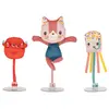 Image de 3 Personnages de Bain Ventouses Jeanne Multicolore