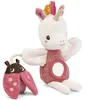 Image de LILLIPUTIENS - Marionnette à Doigts en Tissu   Lena La Licorne - Jouet Sensoriel pour Tout-Petits - Jouet d'Eveil Educatif pour Stimuler La Vue & l'Ouïe de Bébé - Dès 6 Mois - 83599