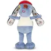 Image de Peluche Caline Jules Bleu/ Blanc/ Rouge