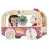 Image de LILLIPUTIENS - Lena la Licorne - Bus d'activités en Bois - Personnage en Tissus - Multicolore - 21 cm - Dès 12 Mois - 83891