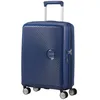 Image de American Tourister Soundbox - Valise Spinner S Extensible Bagage Cabine, 55 cm, 35.5/41 L, Bleu (Midnight Navy)