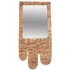 Image de NATURAL LIVING" Miroir Boho GM en Jacinthe d'eau 38XH77CM