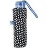 Image de C-Collection Mini Parapluie pour Femme Noir avec Motif Pois Blancs - Parapluie Ultra Compact 18CM - Ultra Léger 250Gr Facile à Ranger dans Un Sac - C-collection