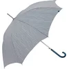Image de C-Collection Parapluie long femme - Parapluie à ouverture automatique - Gris à lignes bleues