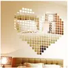 Image de Ambiance Sticker Effet Miroir Autocollant Muraux Comme un Miroir Mosaïque Mirror-like Sticker Murale pour Bébé, Chambre d'enfant et Salon - Pack de 100 Stickers