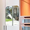 Image de Ambiance Sticker Effet Miroir Autocollant Muraux Comme un Miroir Rectangle Bords Arrondis Mirror-like Sticker Murale pour Bébé, Chambre d'enfant et Salon - H42 x L27 cm
