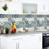 Image de Sticker Mural Carrelage adhésif Cuisine Salle de Bain - 24 Stickers Carreaux DE Ciment AZULEJOS RONY - 24stickers15x15cm