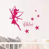 Image de Stickers Prénom Personnalisé | Sticker Autocollant Nom Personnalisable - Décoration Murale Chambre Enfant | 2 Planches de 30 x 15 cm et 40 x 25 cm - Fushia