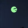 Image de Ambiance Sticker Lune avec Les Chauves-Souris - 25 X 25 cm