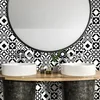 Image de Sticker Mural Carrelage adhésif Cuisine Salle de Bain - 24 Stickers Carreaux DE Ciment AZULEJOS Cristina - 24stickers10x10cm