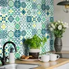 Image de Sticker Mural Carrelage adhésif Cuisine Salle de Bain - 24 Stickers Carreaux DE Ciment AZULEJOS Catina - 24stickers10x10cm