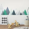 Image de Stickers muraux Enfants - Décoration Chambre bébé - Autocollant Sticker Mural géant Enfant Montagnes scandinaves ZORKA - 40x65cm