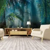 Image de Ambiance Sticker Papier Peint panoramique Jungle préencollé Jungle des Tropiques H 250 x L 360 cm