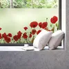 Image de Ambiance Sticker Film Fenêtre Anti Regard Occultant - Coquelicots - Stickers pour Vitres & Porte de Douche - 40x100cm