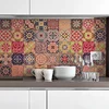 Image de 30 Stickers adhésifs carrelages | Sticker Autocollant Carreaux de ciment - Mosaïque carrelage mural salle de bain et cuisine | Carreaux de ciment adhésif mural - azulejos - 15 x 15 cm - 30 pièces