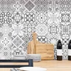 Image de 30 Stickers adhésifs carrelages | Sticker Autocollant Carreaux de ciment - Mosaïque carrelage mural salle de bain et cuisine | Carreaux de ciment adhésif mural - azulejos - 10 x 10 cm - 30 pièces