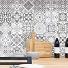 Image de 30 Stickers adhésifs carrelages | Sticker Autocollant Carreaux de ciment - Mosaïque carrelage mural salle de bain et cuisine | Carreaux de ciment adhésif mural - azulejos - 20 x 20 cm - 30 pièces