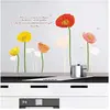 Image de Ambiance Sticker Autocollant Muraux Décoration Adhésifs Tulipes Multicolores Sticker Murale pour Bébé, Chambre d'enfant et Salon - H50 x L70 cm