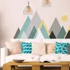 Image de Stickers muraux enfants - Decoration chambre bébé - Stickers muraux enfant - Sticker mural scandinave - Autocollant mural géant montagnes scandinaves Nevada - H40 x L60 cm