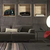 Image de Stickers adhésifs 3D | Sticker Mural Autocollant effet 3D vintage livres et machine à écrire - Stickers muraux Chambre - Stickers muraux 3D - Déco Salon - Autocollants muraux Trompe l'oeil | 30x90cm