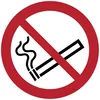 Image de Autocollant Signalétique plastifié rond sticker résistant à l’eau NF ISO7010 - Adhésif laminé résistant aux UV - Interdiction de Fumer - Diamètre 5 cm