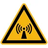Image de Autocollant Danger Warning Avertissement NF ISO7010 - Sticker Adhésif Signalétique Triangulaire Laminé Plastifié Résistant à l'eau et aux UV - Radiations non Ionisantes - 20x20 cm