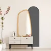 Image de Ambiance Sticker Autocollant Arche Salon Art Moderne et Simple | Grand Papier Peint Bohème pour Décoration Salon et Chambre | L58 x H200 cm - Gris Fonce
