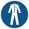 Image de Autocollant Obligation Mandatory NF ISO7010 - Sticker Adhésif Signalétique Rond Laminé Plastifié Résistant à l'eau et aux UV - Vêtements de Protection Obligatoires - Diamètre 60 cm