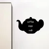 Image de Ambiance Sticker Ardoise Tableau Noir - Stickers Muraux Adhésif Effaçable - Grande Théière - H40 x L65 cm
