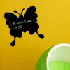 Image de Ambiance Sticker Ardoise Tableau Noir - Stickers Muraux Adhésif Effaçable - Papillon - H110 x L110 cm