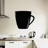 Image de Ambiance Sticker Ardoise Tableau Noir - Stickers Muraux Adhésif Effaçable - Tasse de Café - H40 x L45 cm