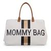 Image de Childhome Mommy Bag Off White / Black Gold sac à langer 55 x 30 x 30 cm 1 pcs