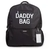 Image de CHILDHOME, Sac À Dos À Langer, Sac Voyage, Grande Contenance, Fonctionnel, Design Belge, Dos Mesh Respirant, Matelas À Langer Pliable, 35 l, Daddy Bag, Noir
