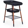Image de CHILDHOME, Table A Langer Bebe, Evolutive, 4 Hauteurs, Facile À Déplacer, Roues, Système Freinage, Robuste, Panier Rangement, Coussin Inclu, Evolux, Black Nut