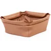 Image de Childhome Panier de rangement pour chaise haute, effet cuir, compatible avec chaise haute Evolu, Evolu 2 et Evolu ONE.80°, systeme à scratchs, naturel