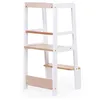 Image de CHILDHOME, Tour d'Observation Montessori, Tour d'apprentissage pour enfant, sécurisé, marchepieds 2 hauteurs, à partir de 18 mois jusqu'à 100 kg, Blanc Naturel