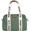 Image de Childhome, Sac A Langer Bebe, Mommy Bag, Matelas a langer bebe Inclus, Nombreux Rangements, Attaches poussette, Bandoulière, Coton, 22L, Mommy Club Signature, Vert