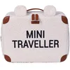 Image de CHILDHOME, Valise Enfant, Week-end, Format Cabine, Compact, Solide, Anse pour transport, Etiquette Nom, Design, Matière Douce, Mini Traveller, Teddy Ecru