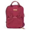 Image de CHILDHOME, Sac a Dos, Bebe, Sac à dos Enfant, Cartable maternelle, Pochette isotherme, Compartiment boite à repas, Solide, Matière Coton, My First Bag, 7L, Mini Club Urban, Bordeaux