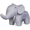 Image de Eléphant debout en lin XL Gris